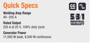 Hobart Champion Elite Specs