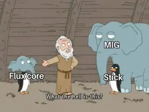 MIG Stick and Flux Core