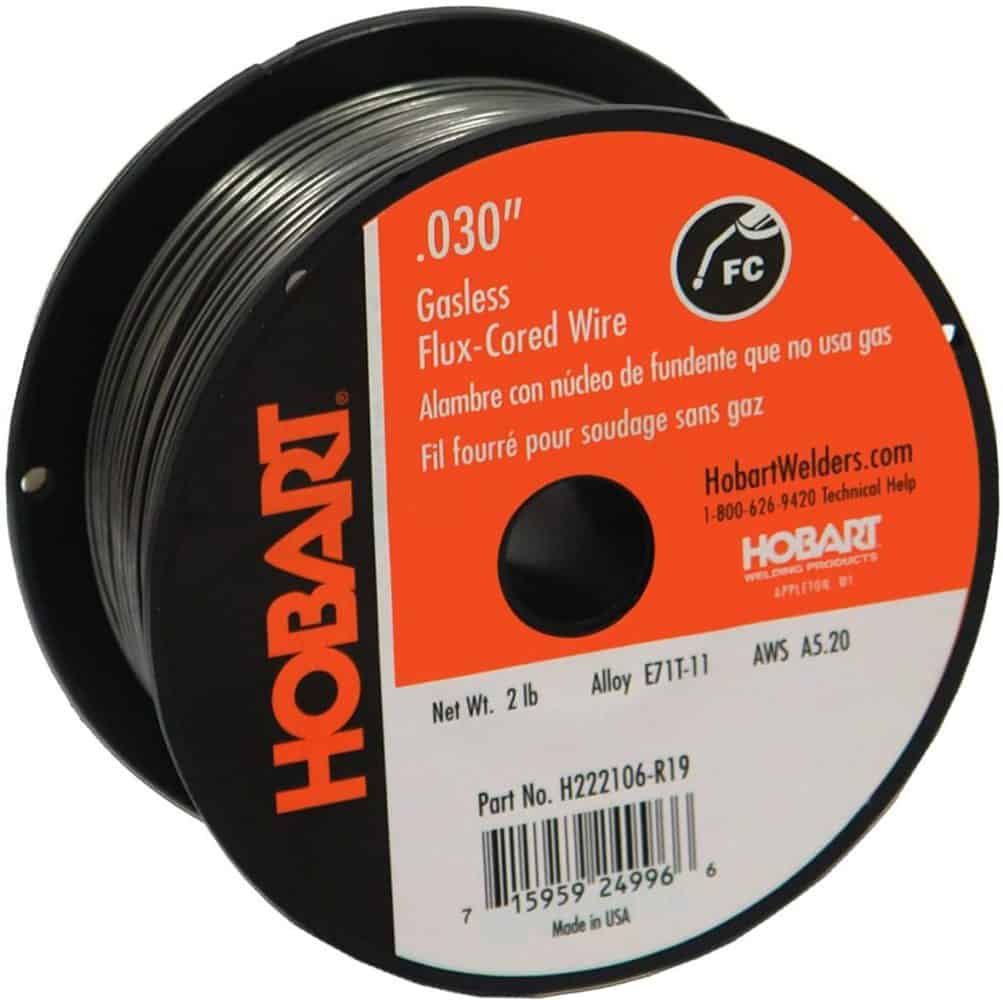 Hobart H222108-R22 E71T-11 Flux-Cored Welding Wire – 10-Pound Spool, 0.035-Inch Diameter, Carbon-Steel, For Mild & Galvanized Steel